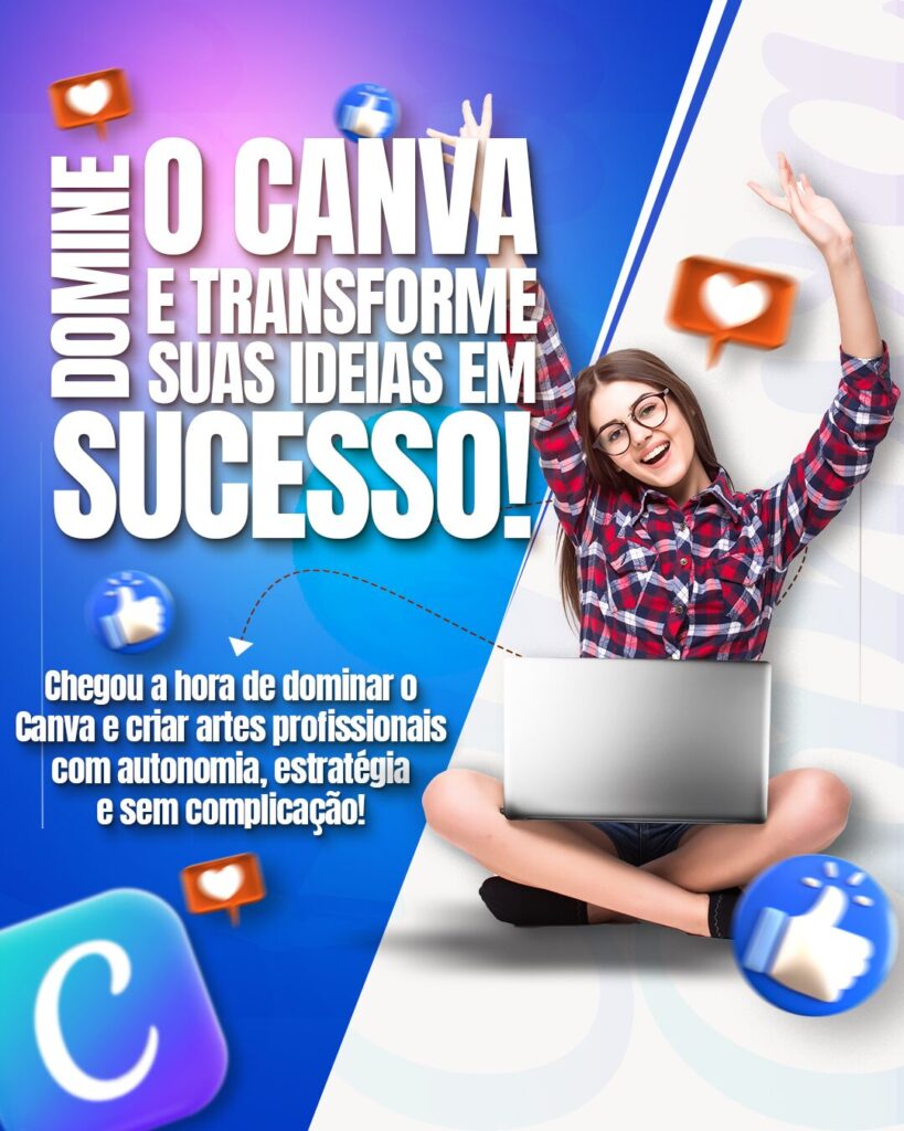 Como usar o Canva para criar um Curriculo de destaqu