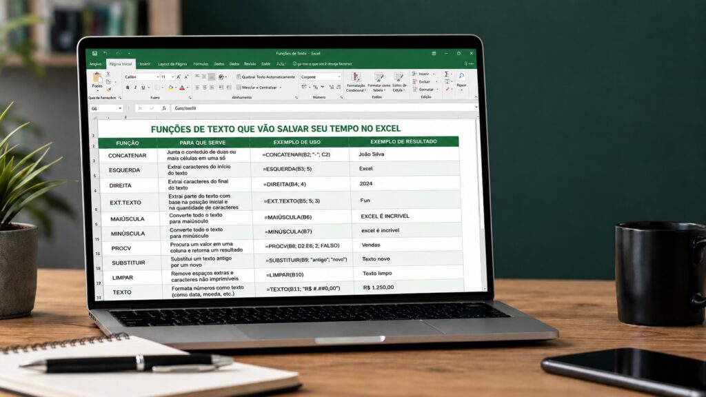 Funções de Texto no Excel que Vão Salvar seu Tempo